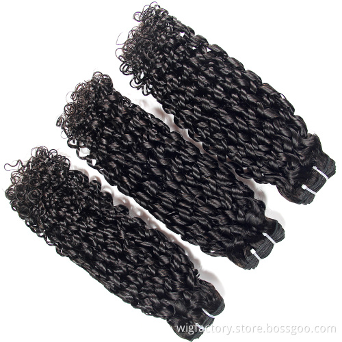 Hair salon tangle free human virgin malaysian curly hair, accept custom hair extension packaging